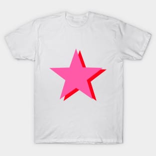 Pink and Red Stars T-Shirt